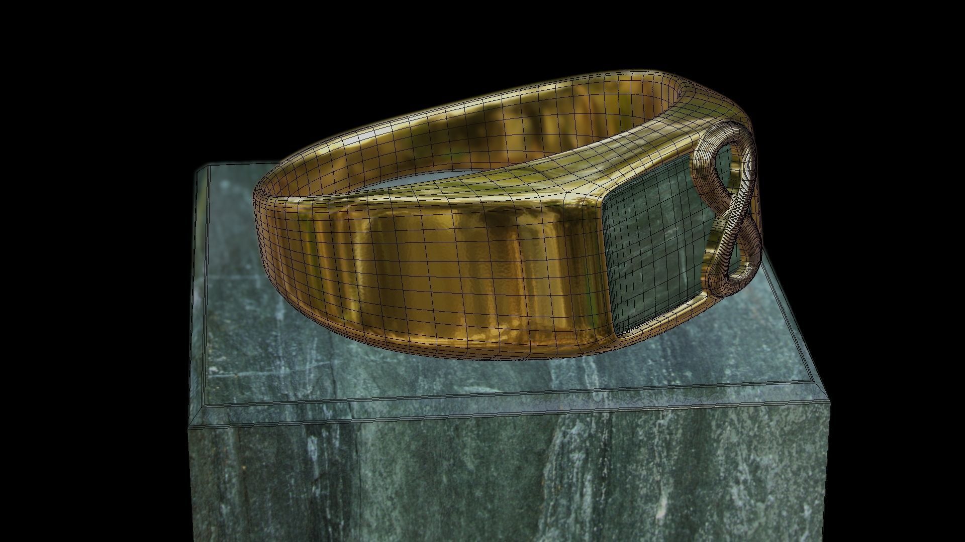 Ring Infinity Male Low-poly 3D model_19