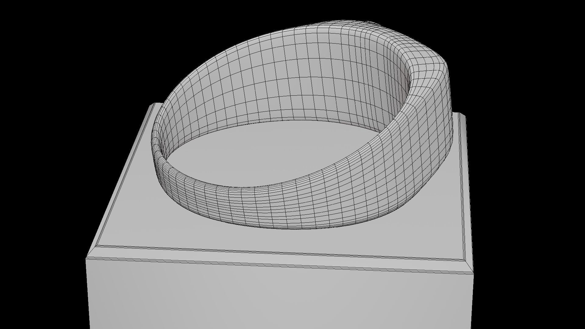 Ring Infinity Male Low-poly 3D model_15
