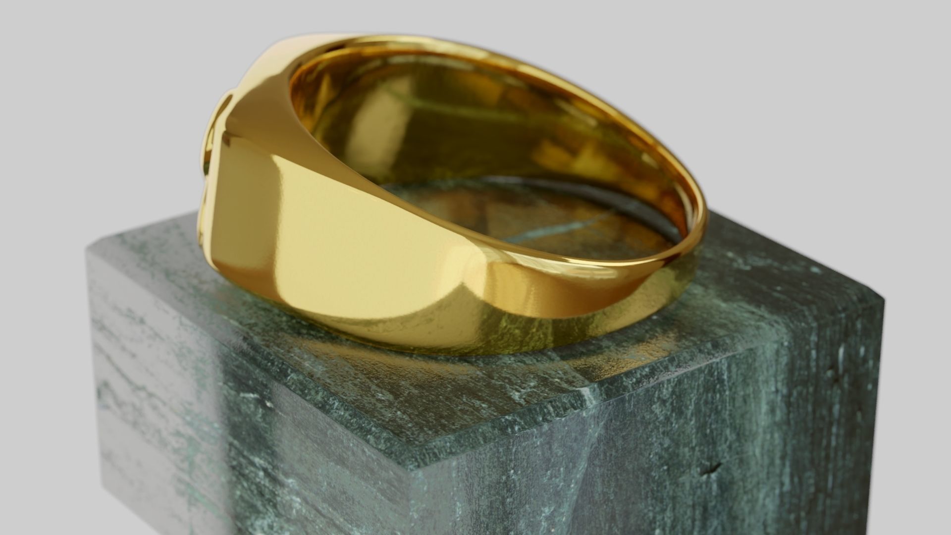 Ring Infinity Male Low-poly 3D model_3