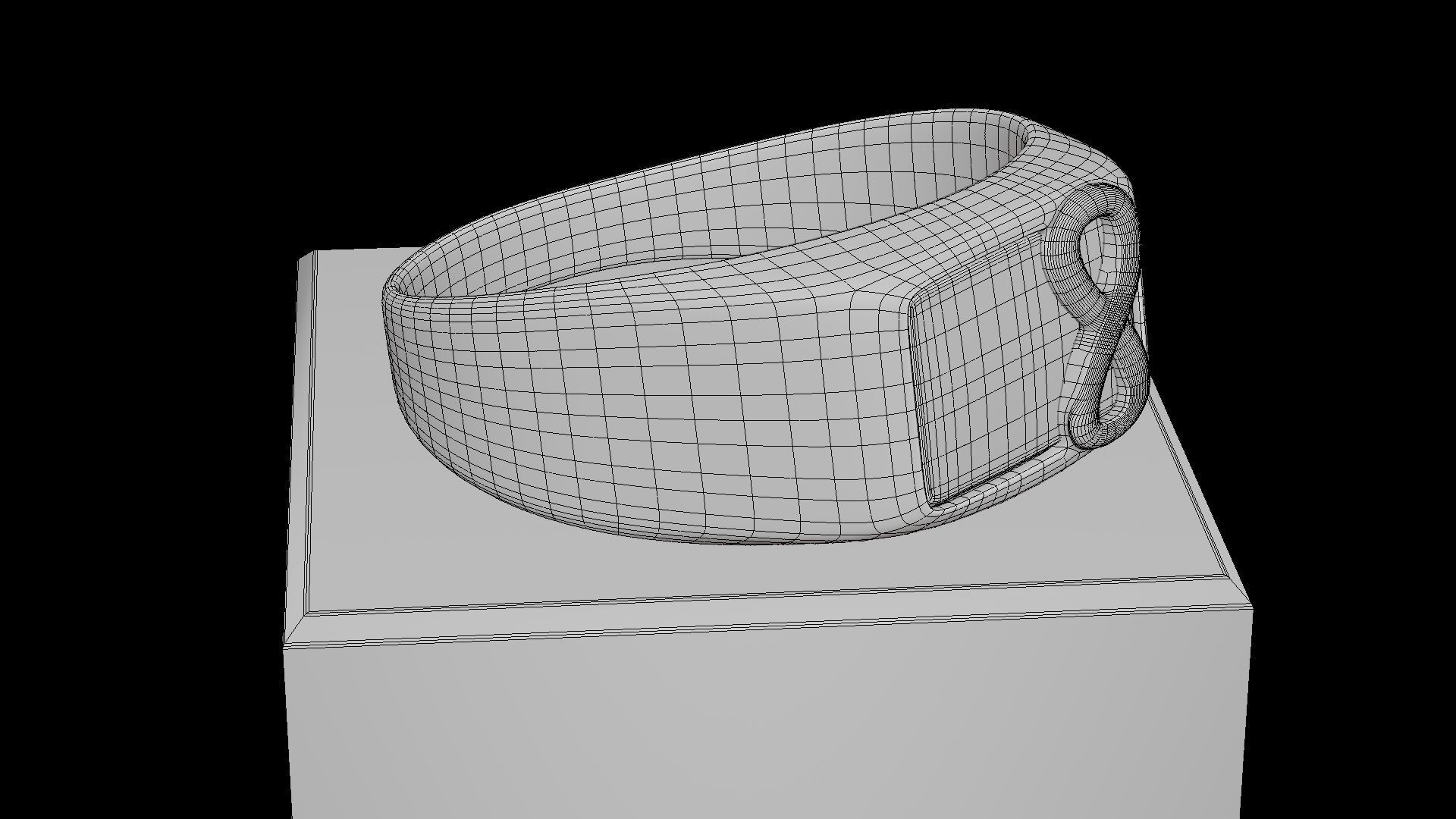 Ring Infinity Male Low-poly 3D model_14