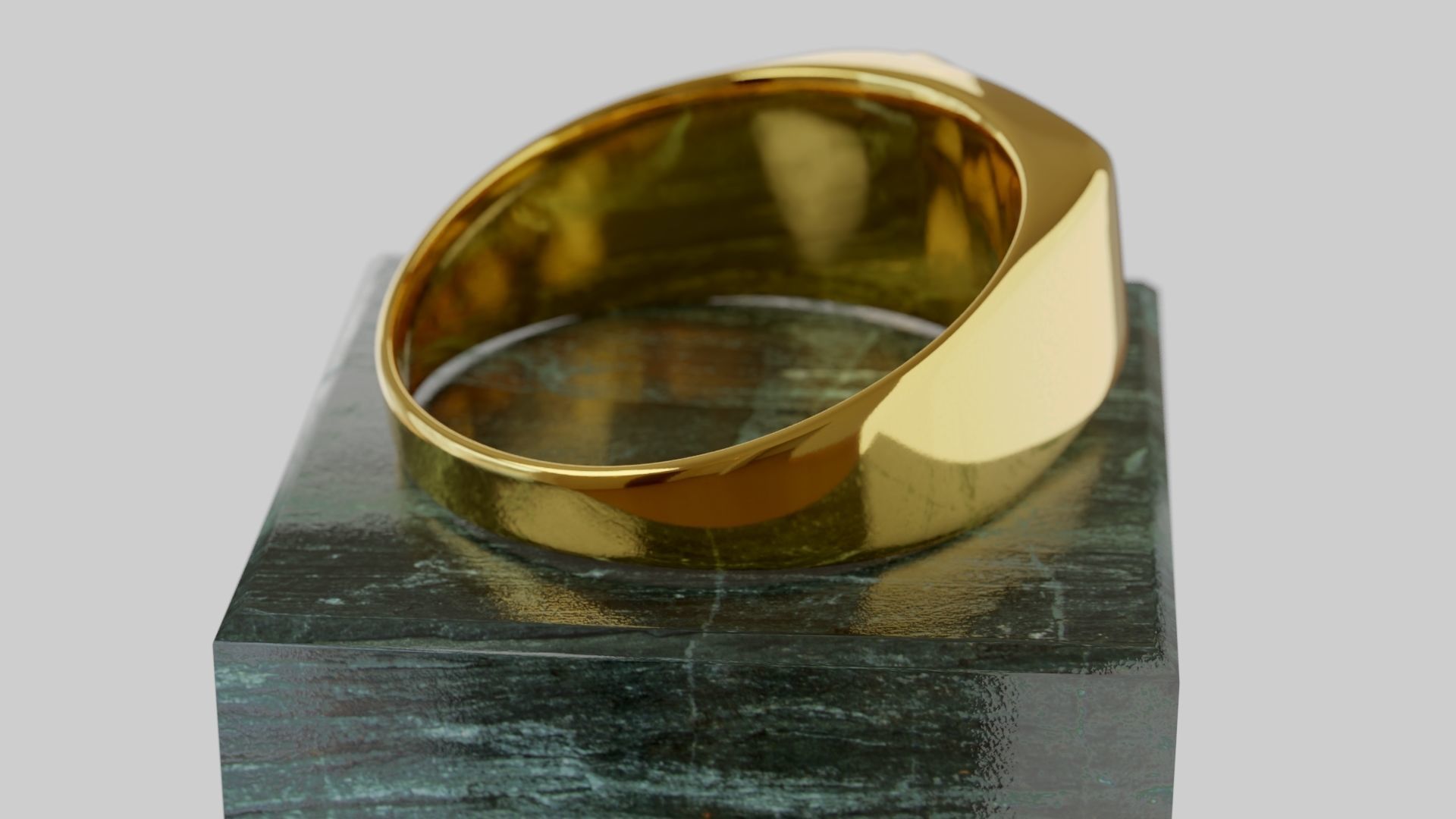 Ring Infinity Male Low-poly 3D model_5