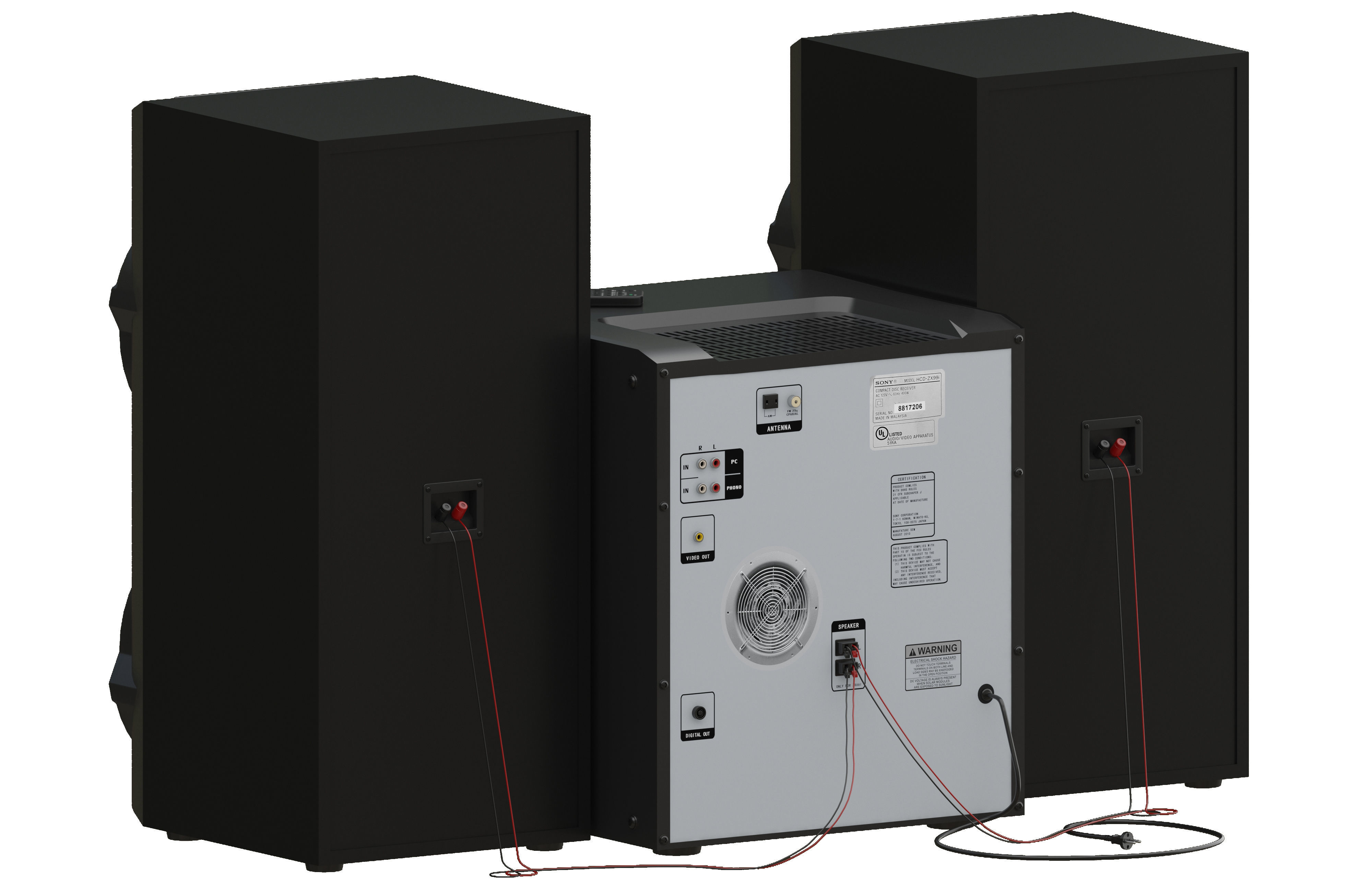 Sony lbt zx66 3D model_2