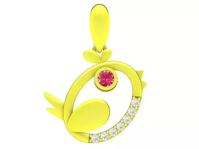 Diamond Happy Bird pendant 4740