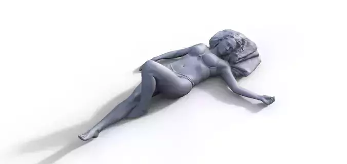 Figure Charlotte type D for ship model railway diorama