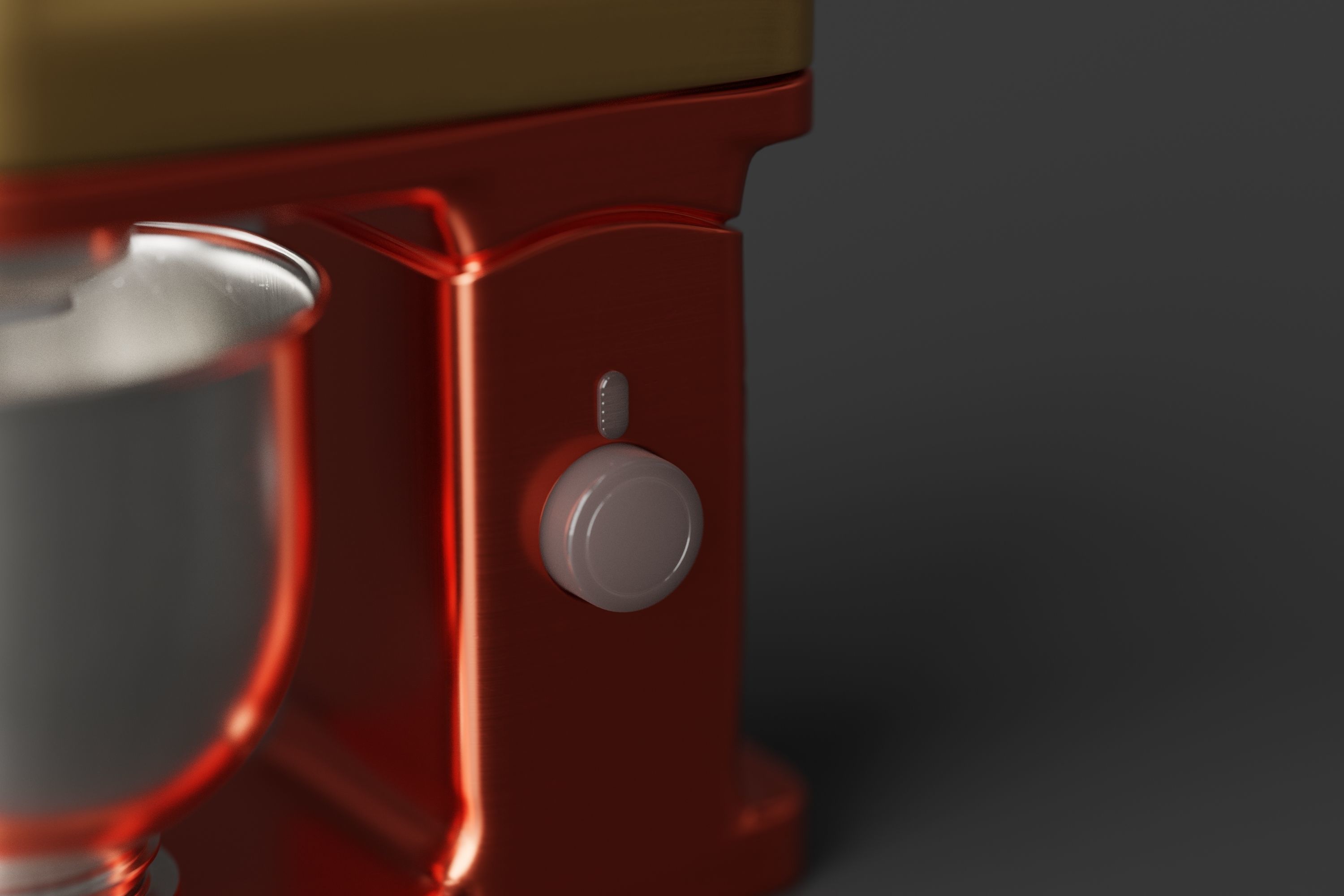 kitchen mixer Low-poly 3D model_2