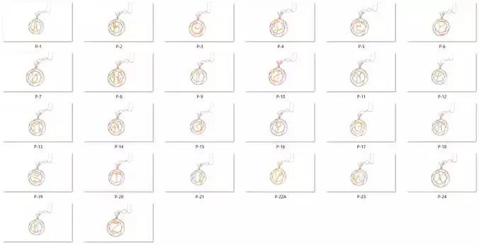 26 Alphabet letter Initials Pendants Charms 3D print model