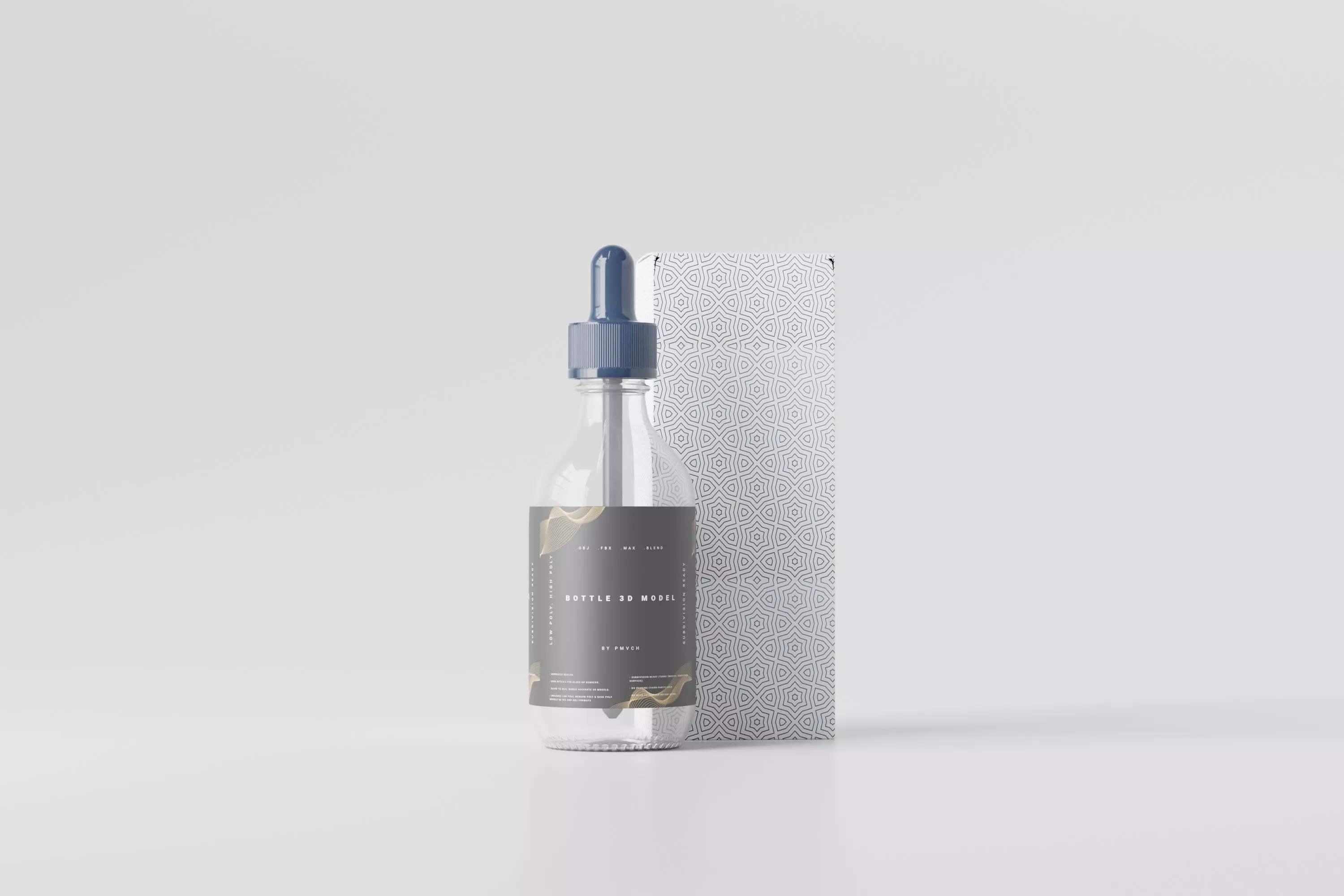 Dropper bottle Low-poly 3D model