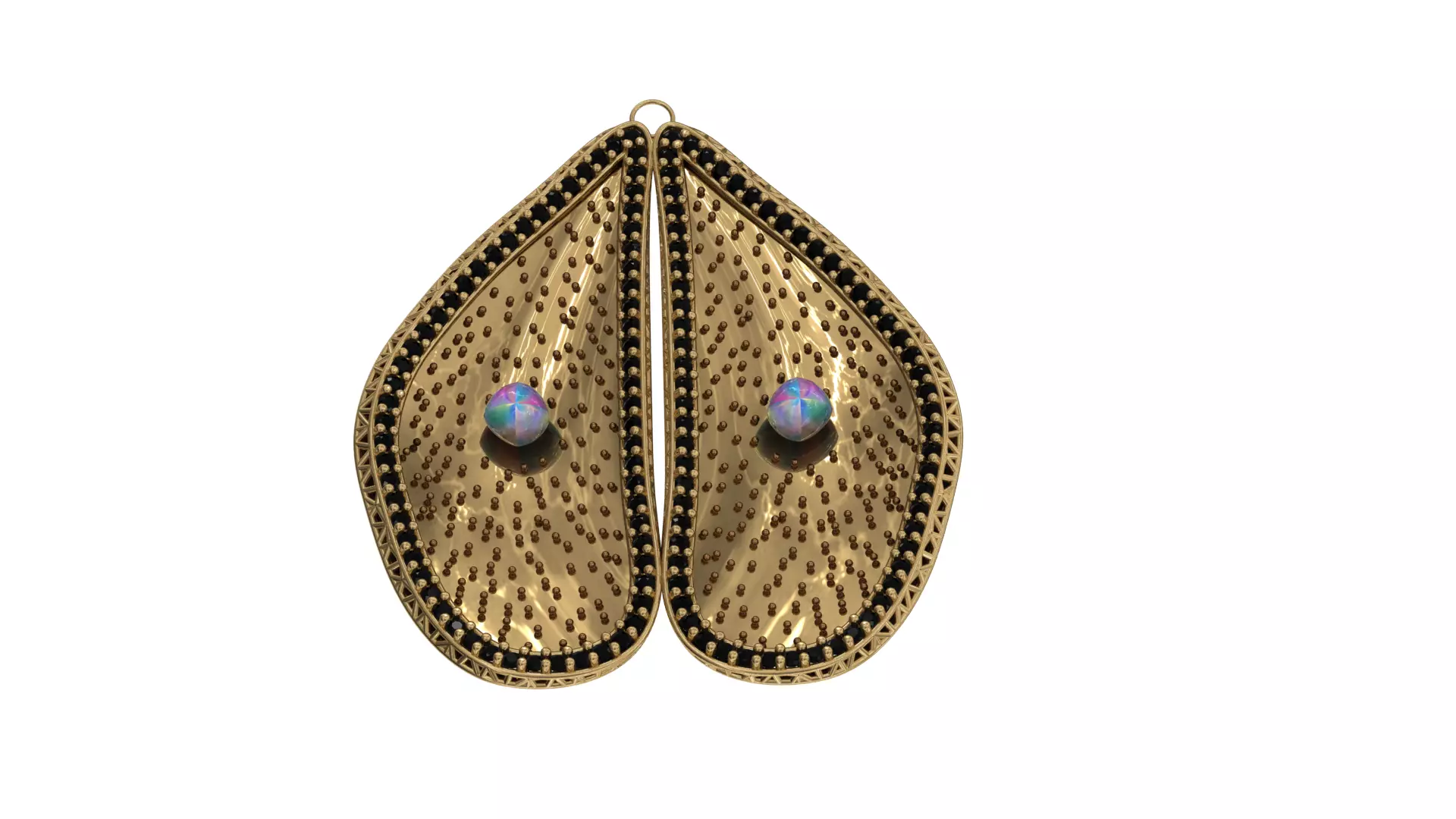 Sea Mussel Pendant 3D print model