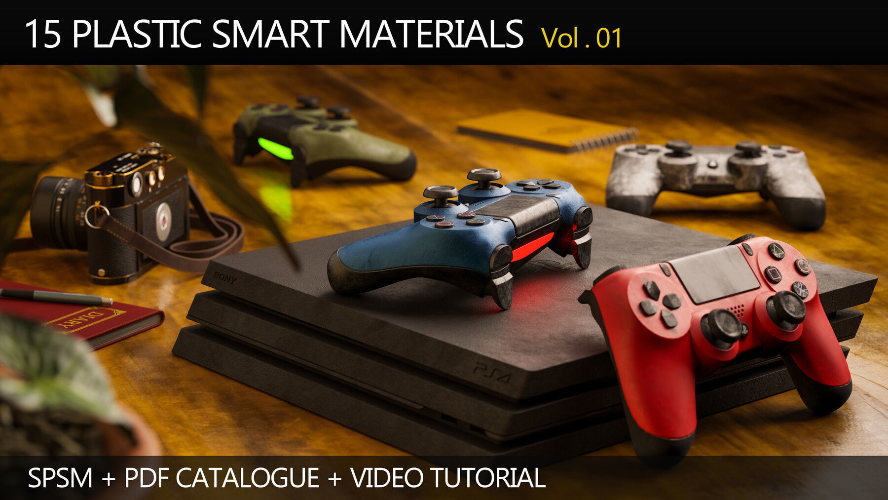 15 Plastic Smart Materials Vol 1 and Video Tutorial Texture_4
