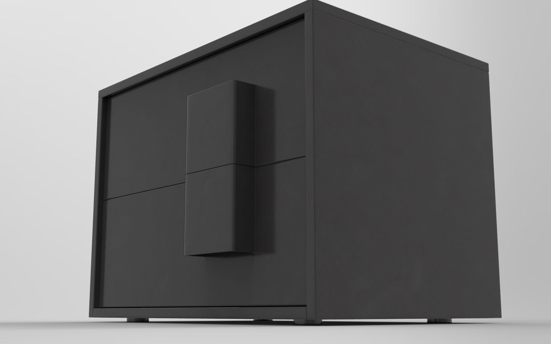 Space Sideboard Low-poly 3D model_4