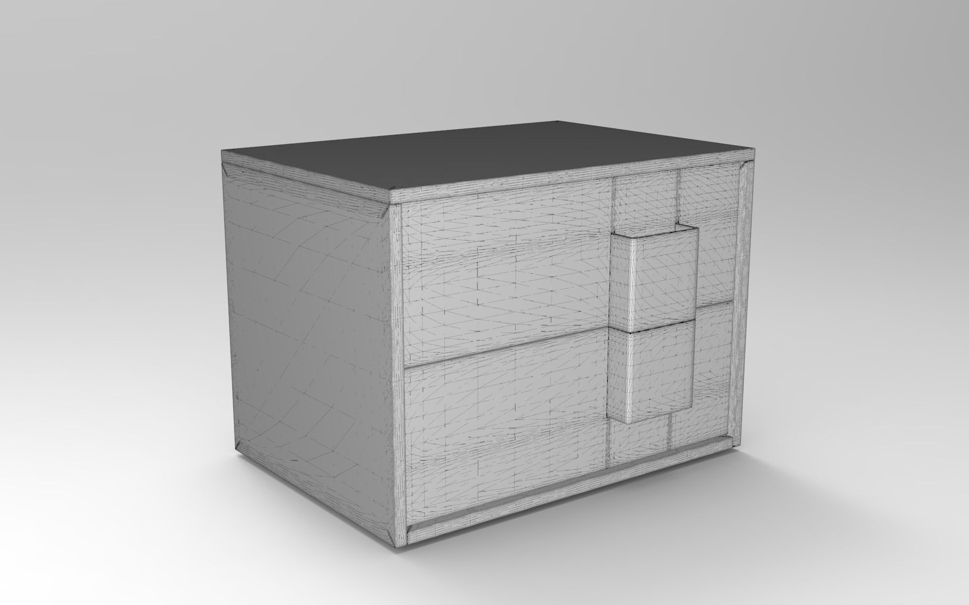 Space Sideboard Low-poly 3D model_5