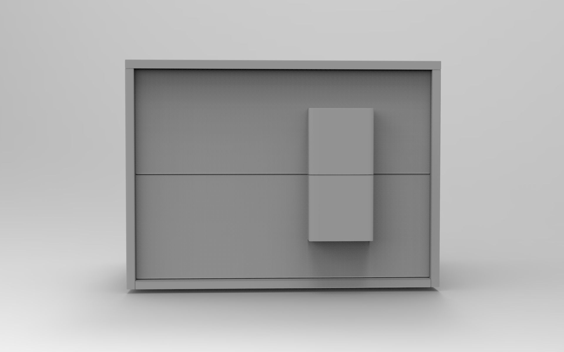 Space Sideboard Low-poly 3D model_8