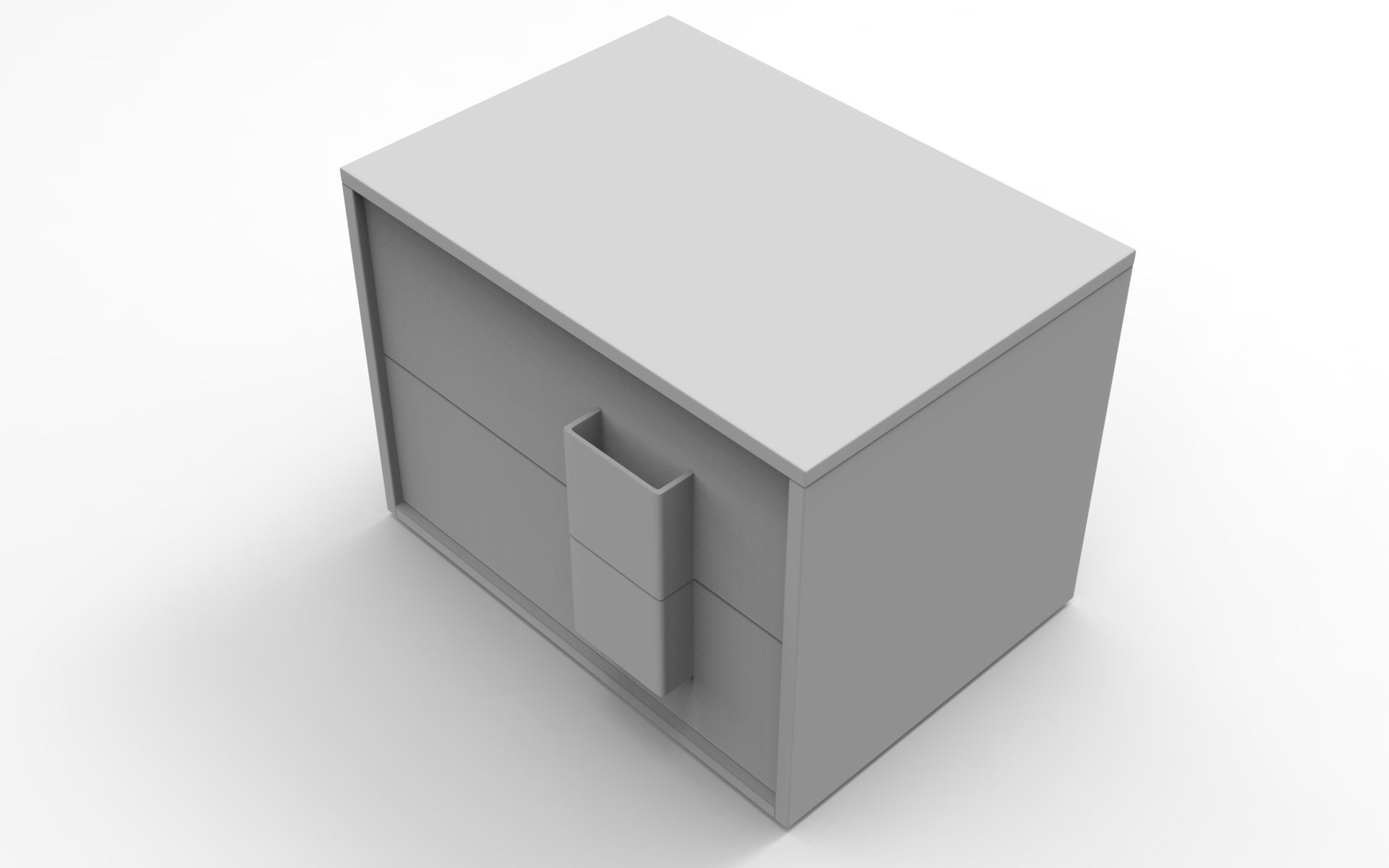 Space Sideboard Low-poly 3D model_7