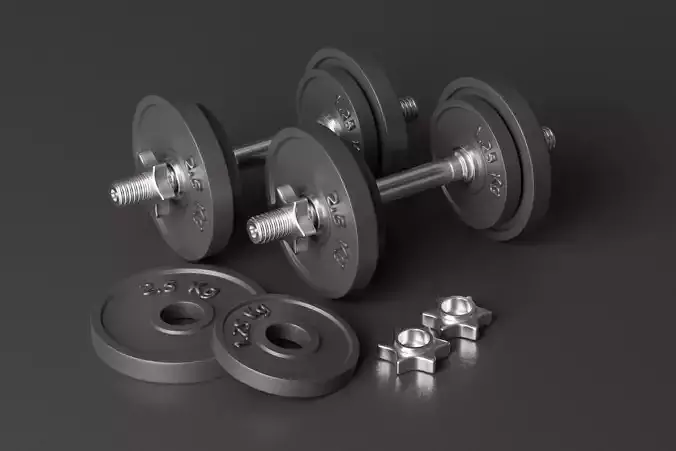dumbells set of dumbbells and weight plates