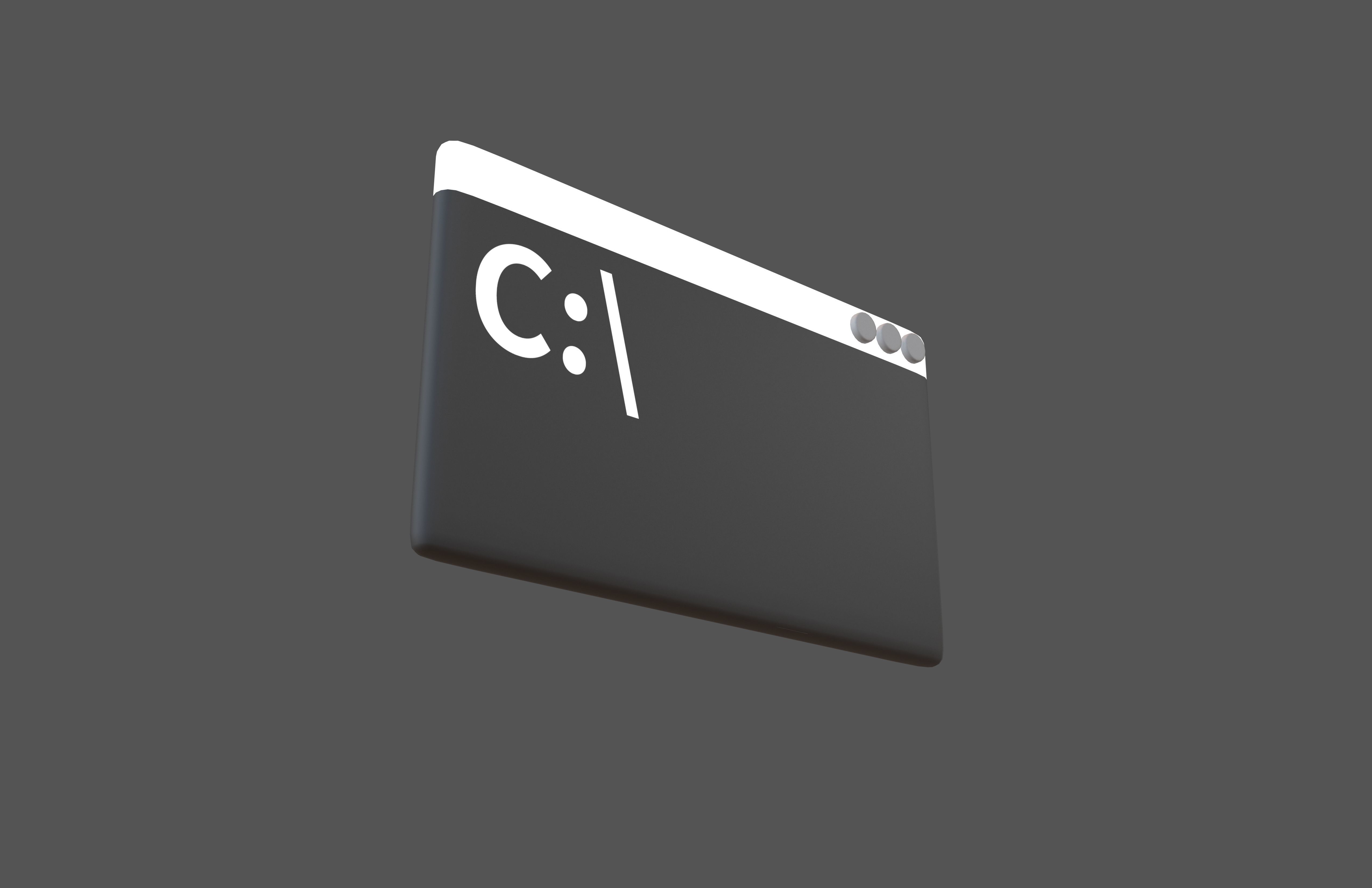 Cmd Icon V1 001 Low-poly 3D model_3
