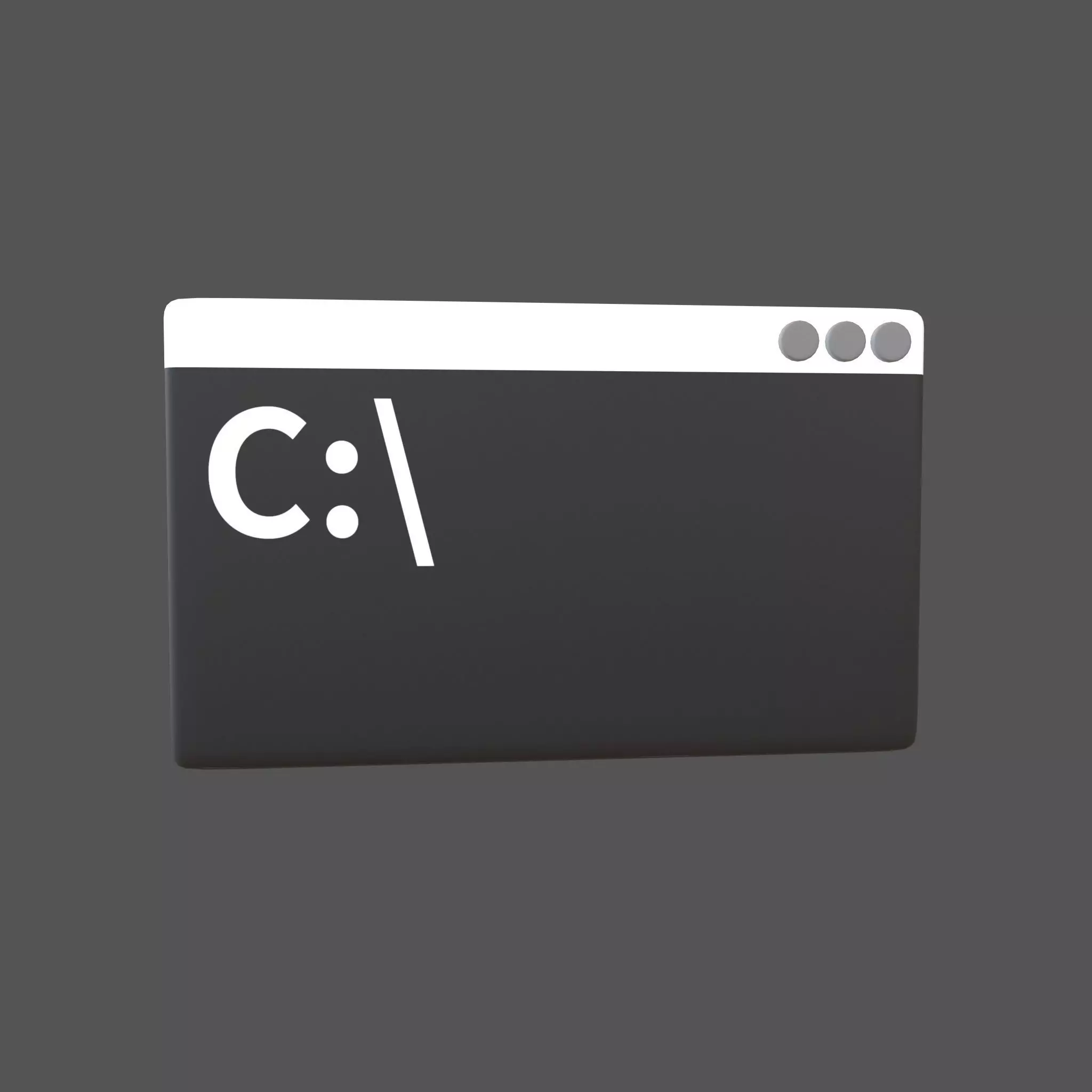 Cmd Icon V1 001 Low-poly 3D model_0
