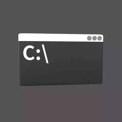 Cmd Icon V1 001 Low-poly 3D model