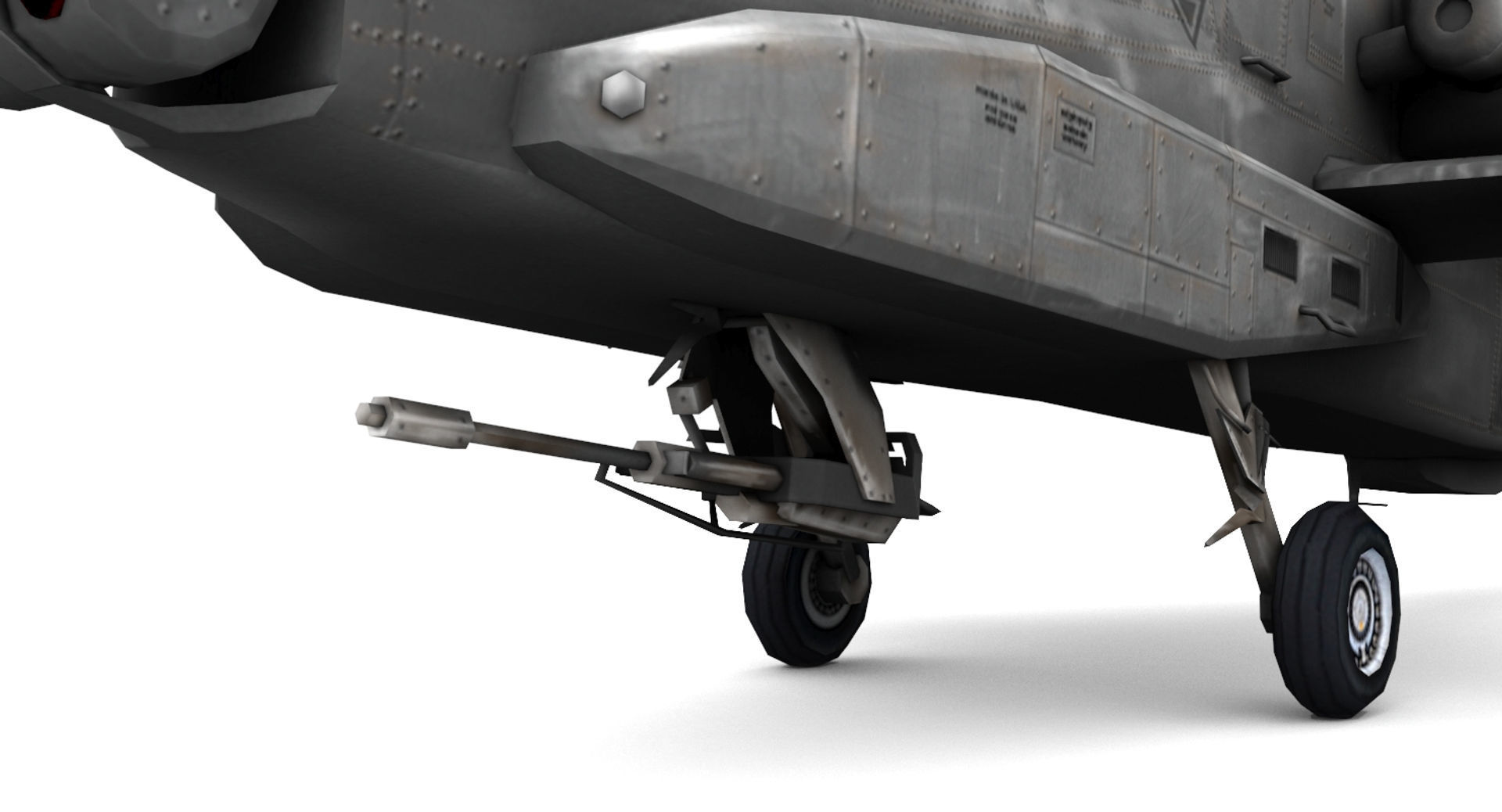 Apache AH-64D Longbow Low-poly 3D model_11