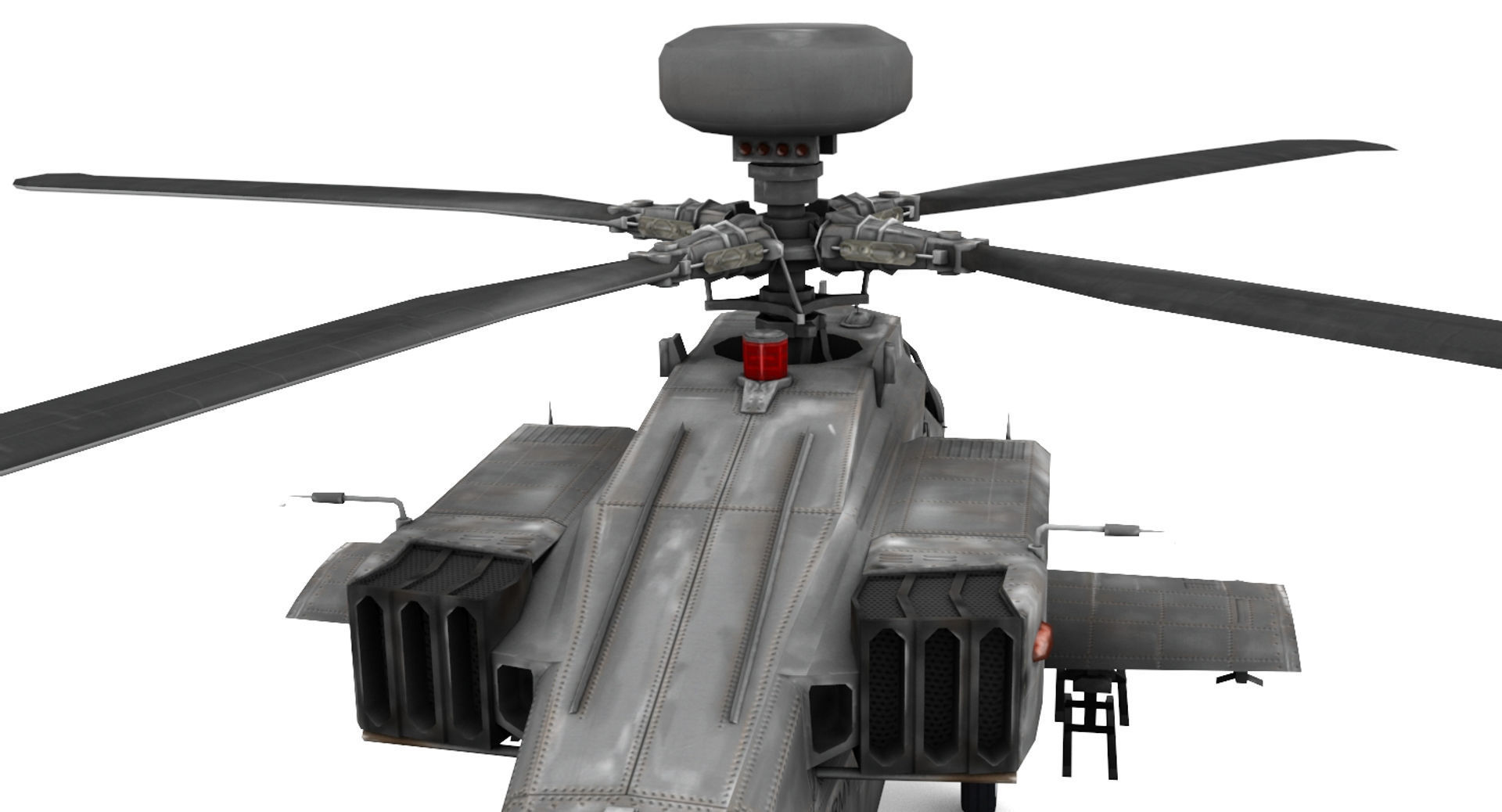 Apache AH-64D Longbow Low-poly 3D model_13