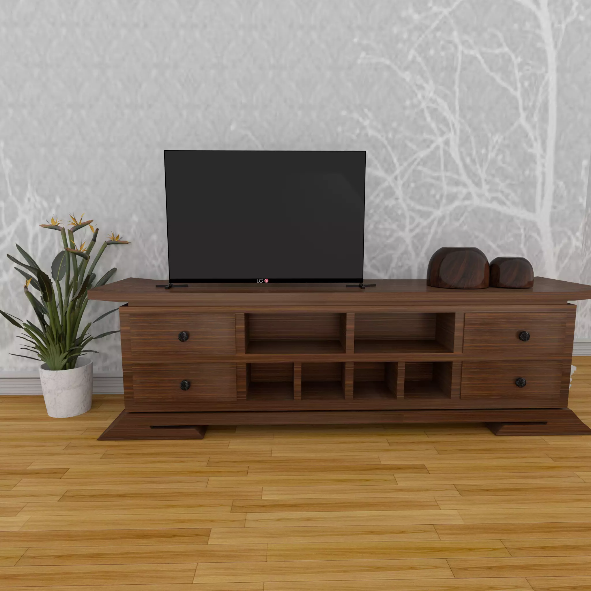 LG TV 3D Model Low-poly 3D model