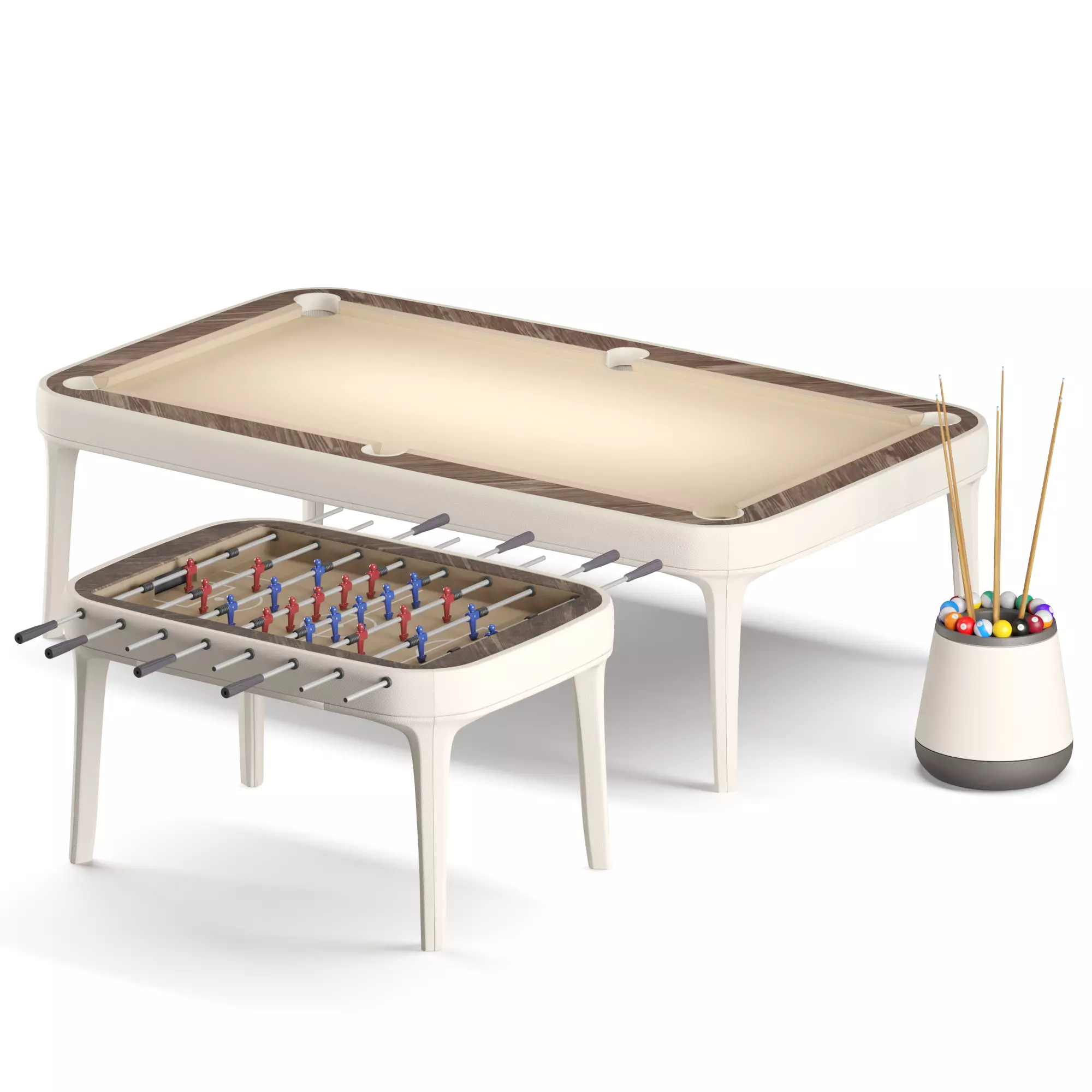 DANDY Pool and Foosball table 3D model_0