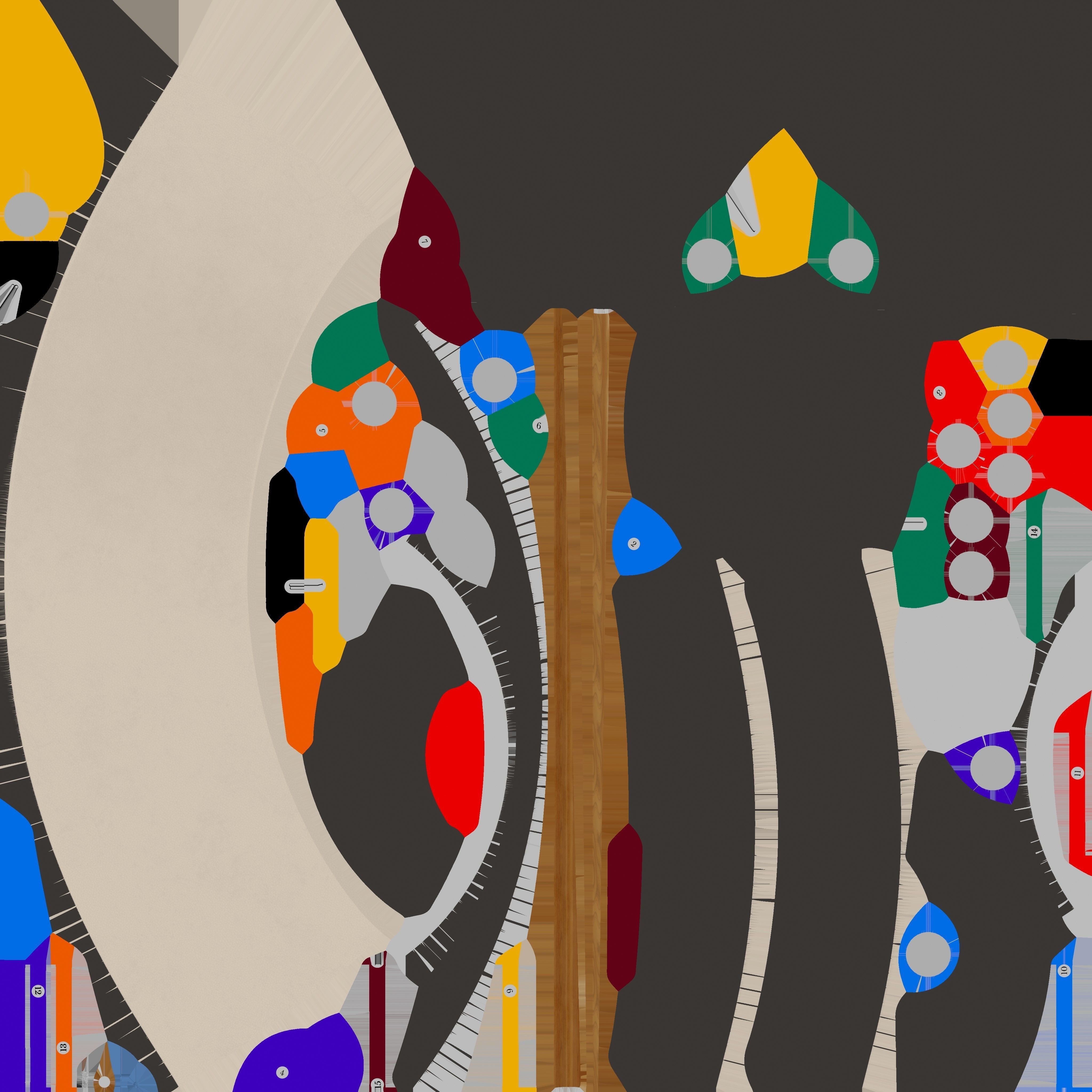 DANDY Pool and Foosball table 3D model_11