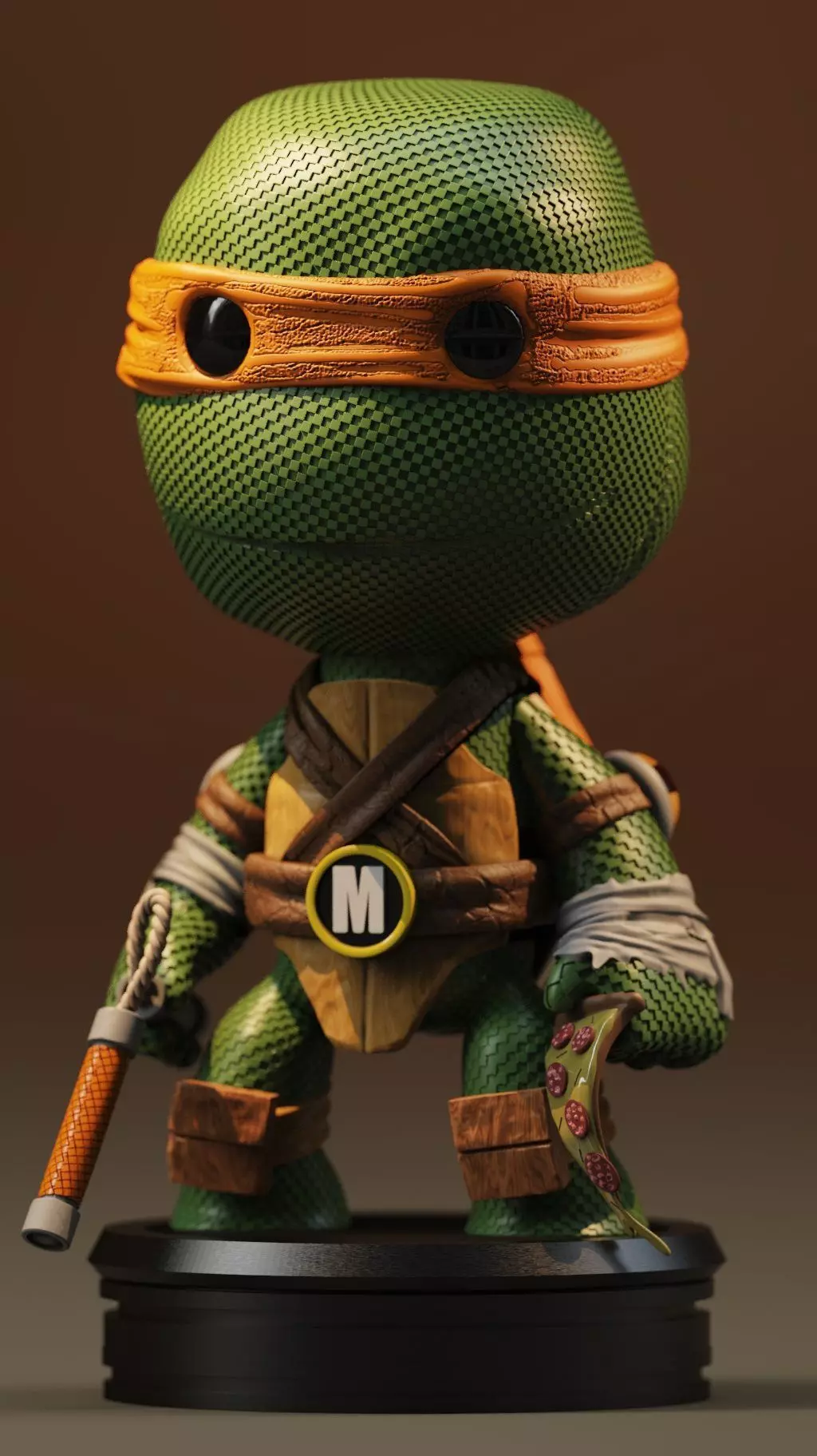 Michelangelo Teenage Mutant Ninja Turtle  3D print model_0