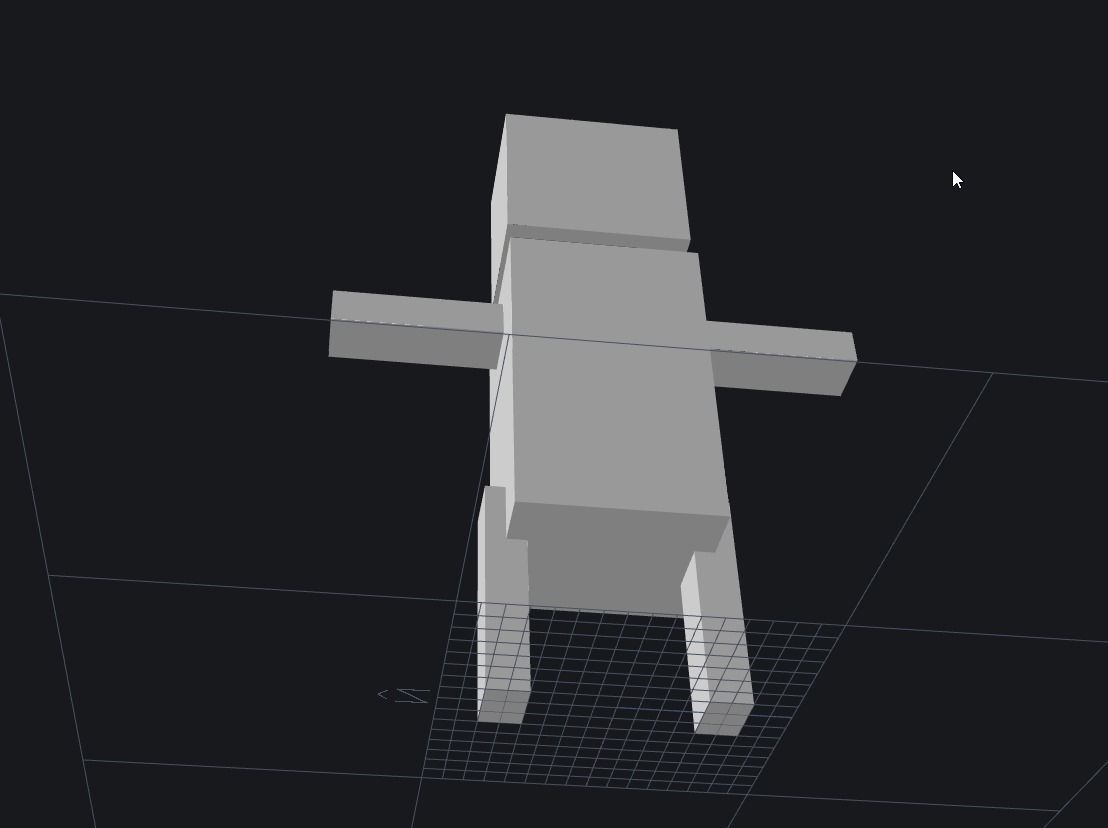 Low Poly Robot humanoid Low-poly 3D model_1