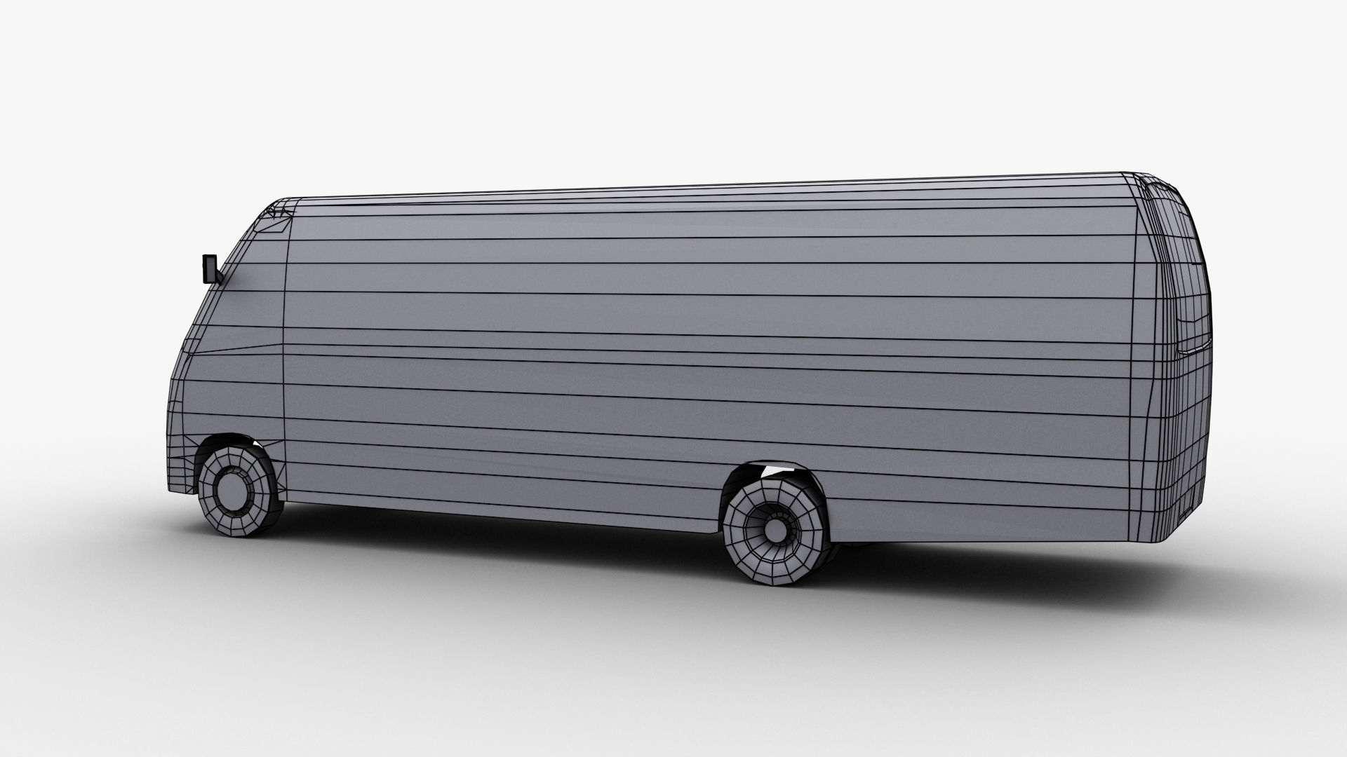 City bus with interior 7 Low-poly 3D model_22