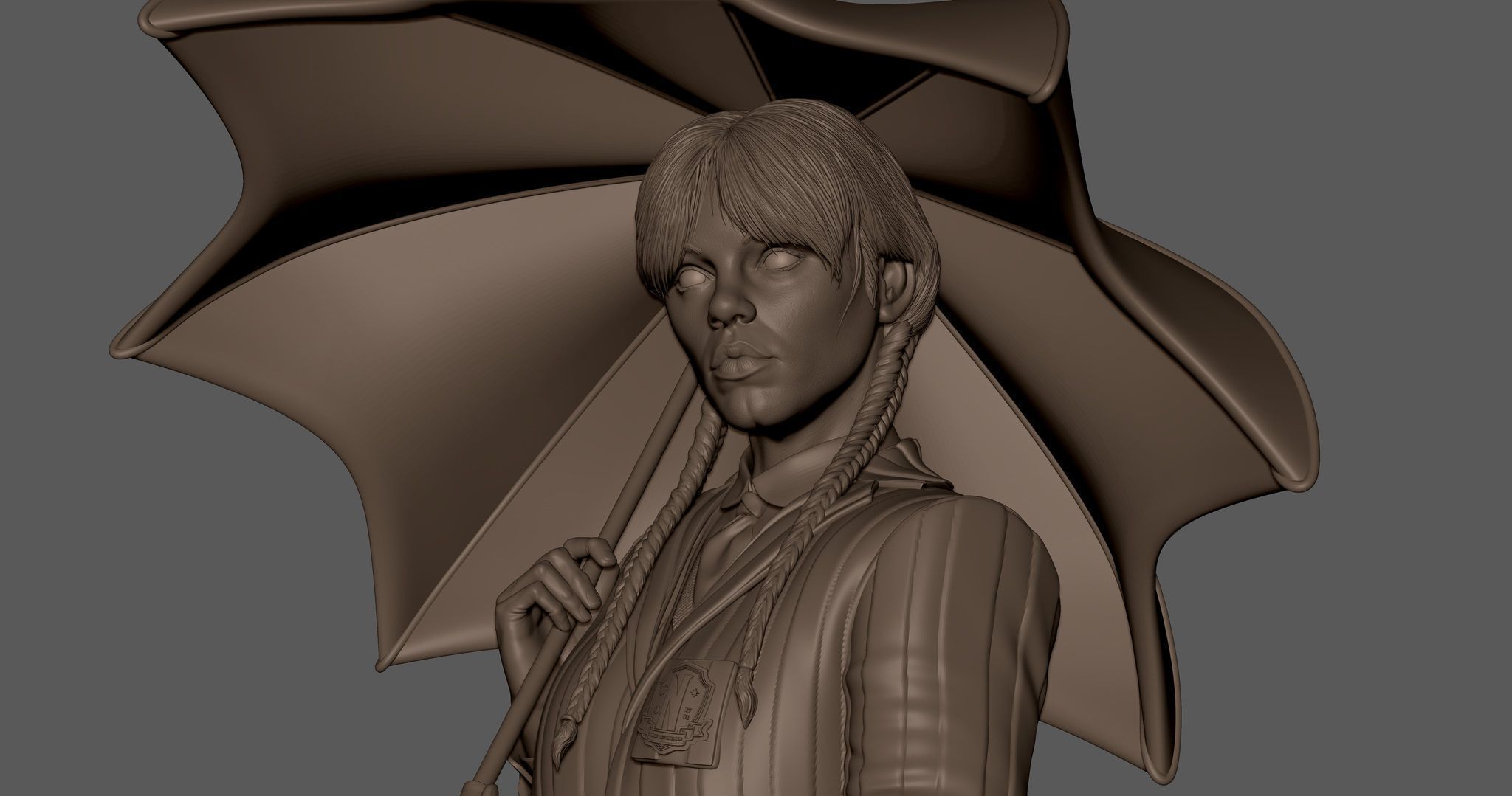 Wednesday Addams 3D print model_10