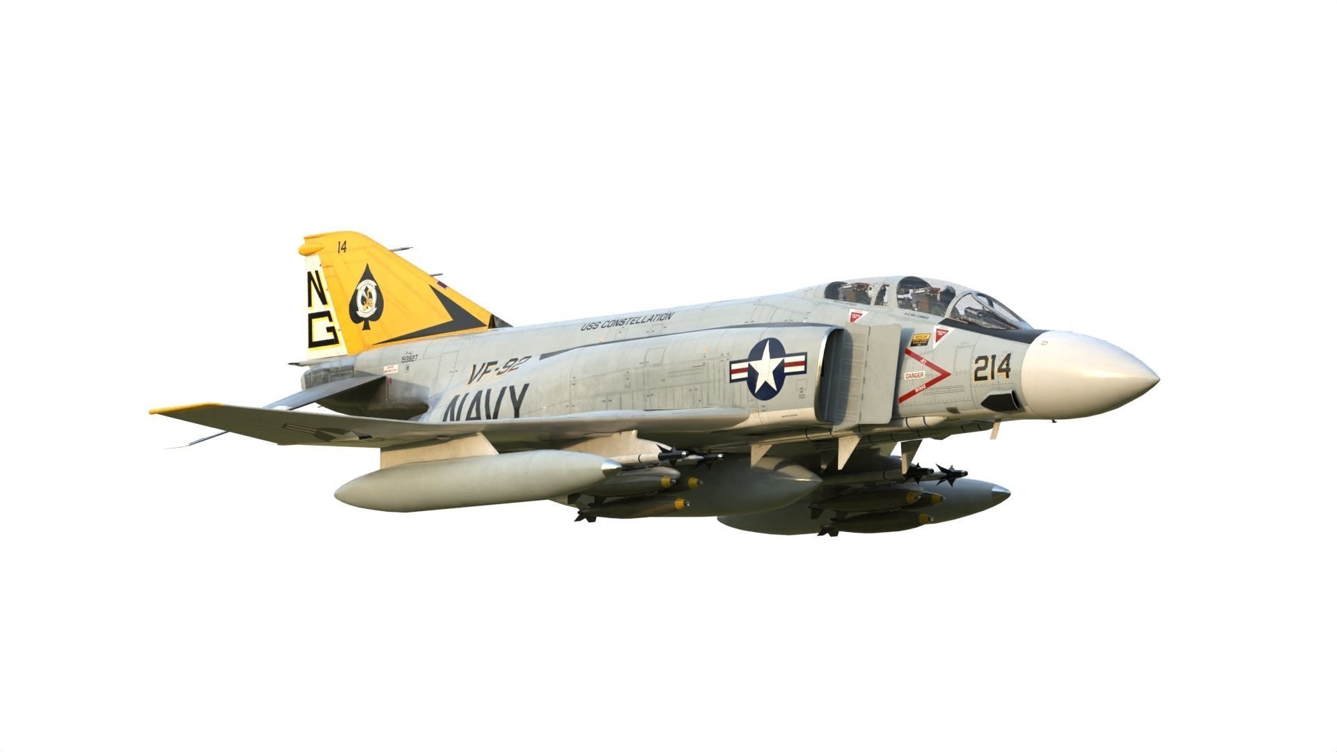F-4 Phantom II 3D model_3