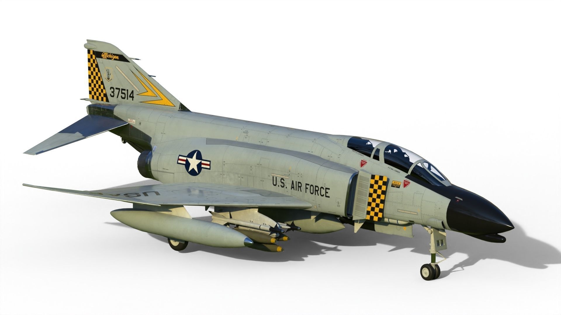 F-4 Phantom II 3D model_5