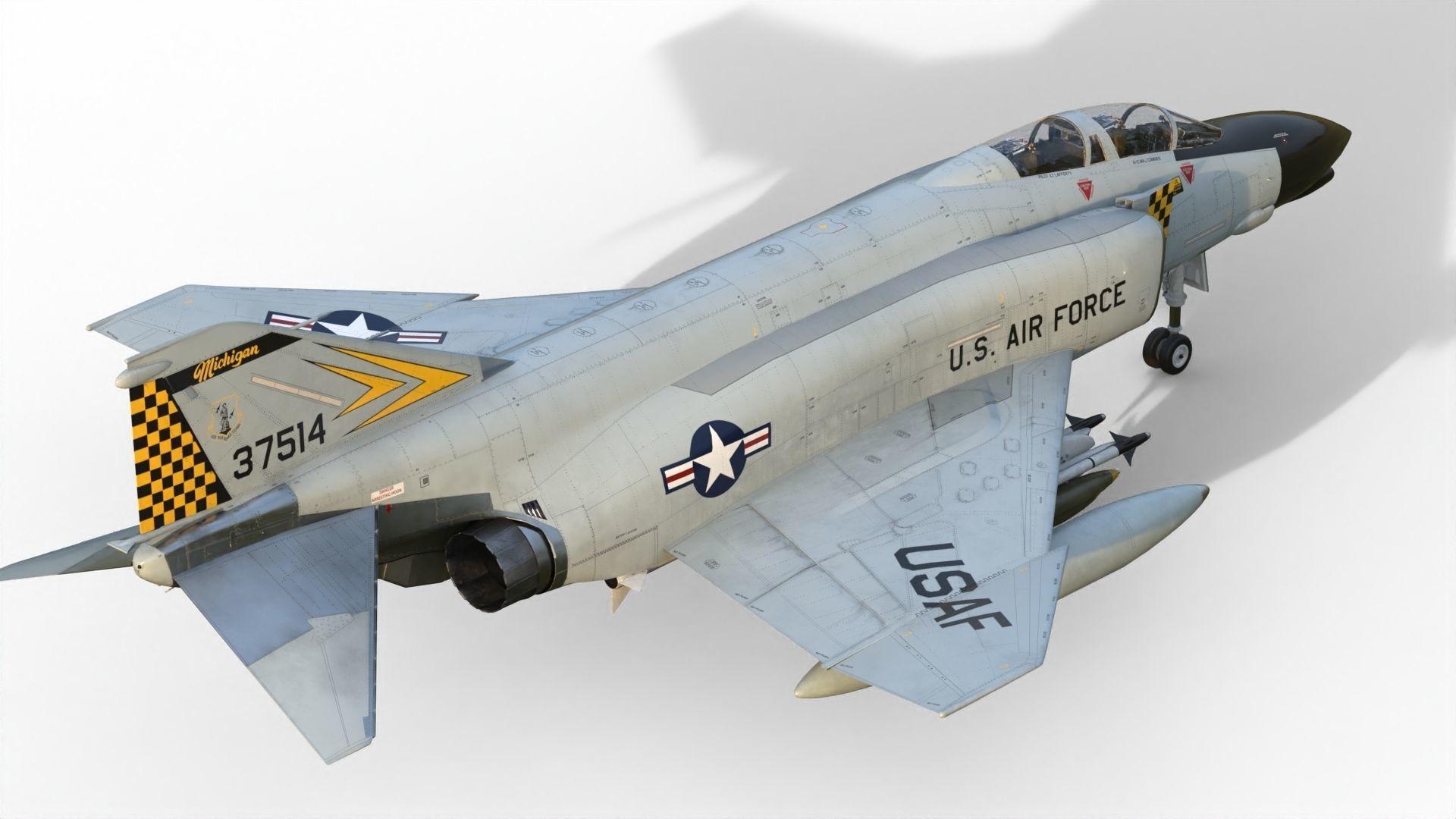 F-4 Phantom II 3D model_8