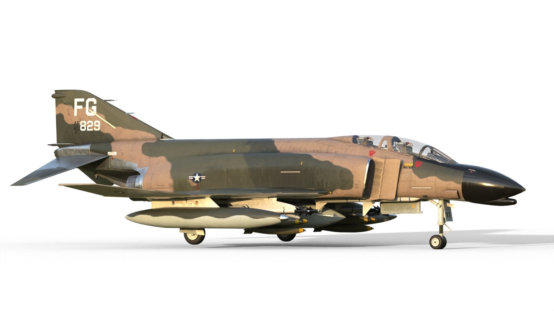 F-4 Phantom II 3D model_16