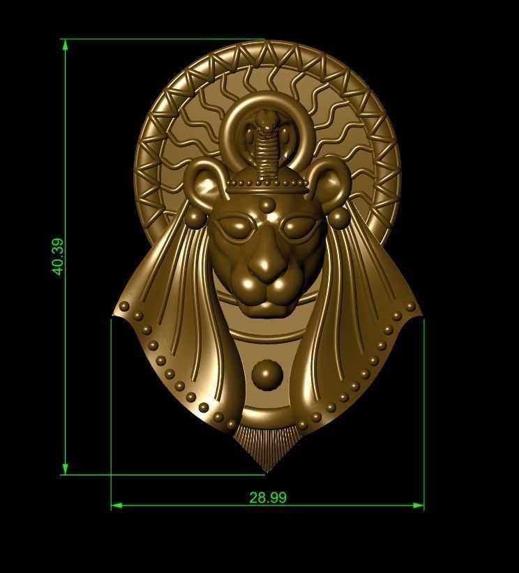 The god Sekhmet 3D print model_1