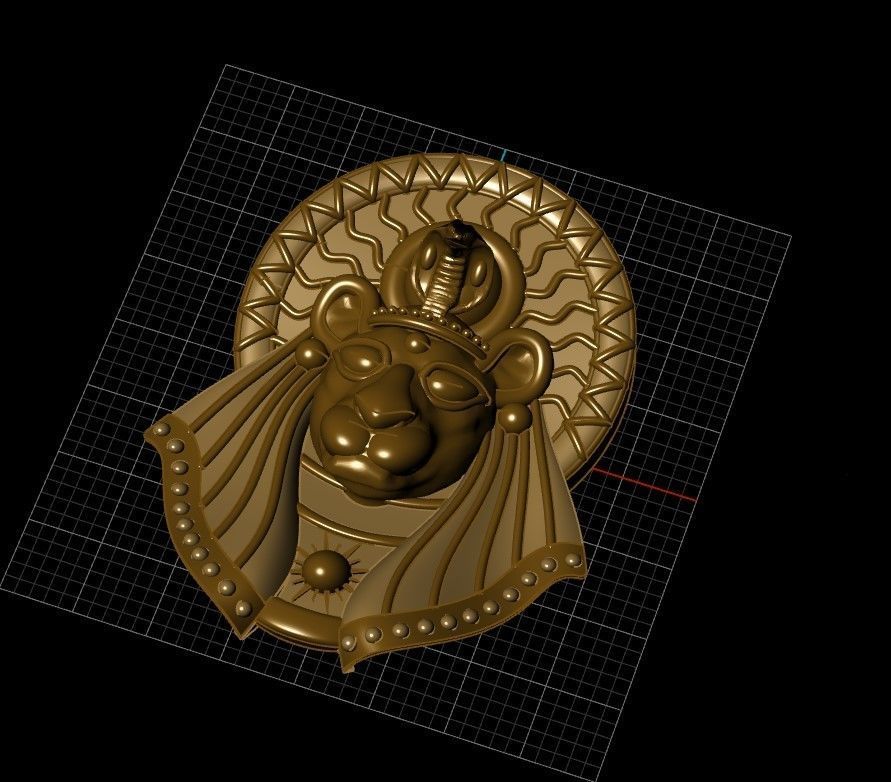 The god Sekhmet 3D print model_2