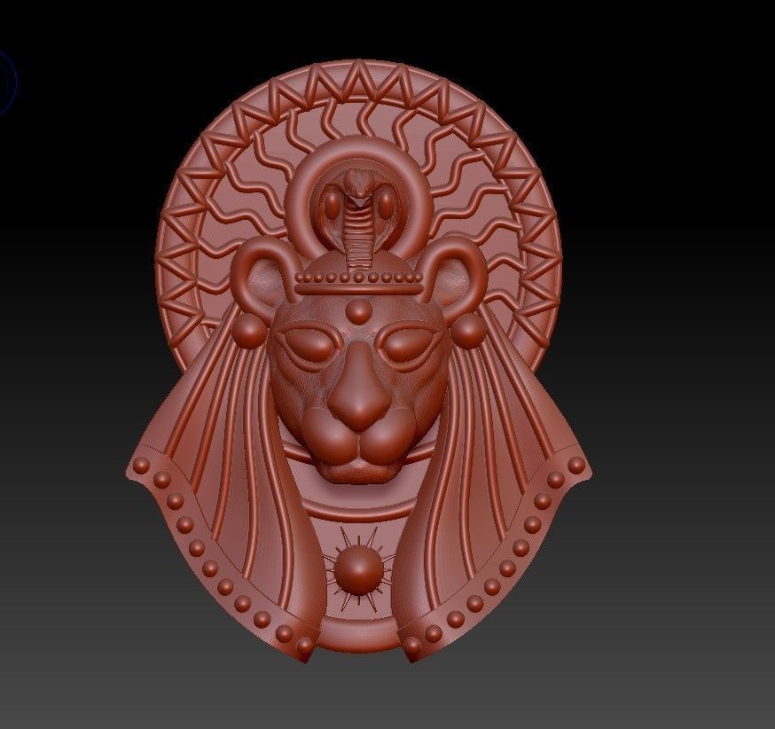The god Sekhmet 3D print model_3