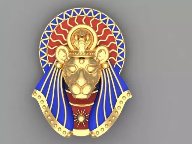 The god Sekhmet 3D print model_0