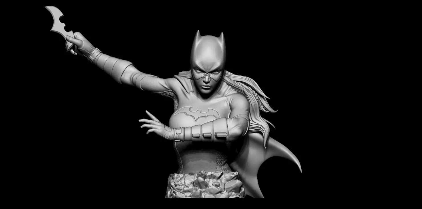 Fan Art Batgirl - Bust 3D print model_0