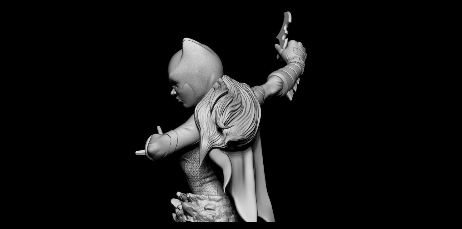 Fan Art Batgirl - Bust 3D print model_2