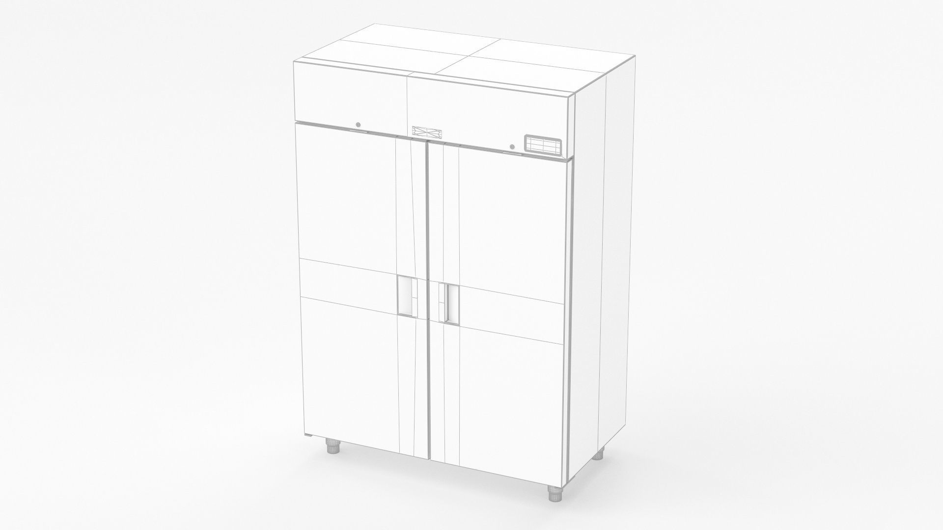 U-Line Commercial Refrigerators Ucre455-Ss71A 3D model_8
