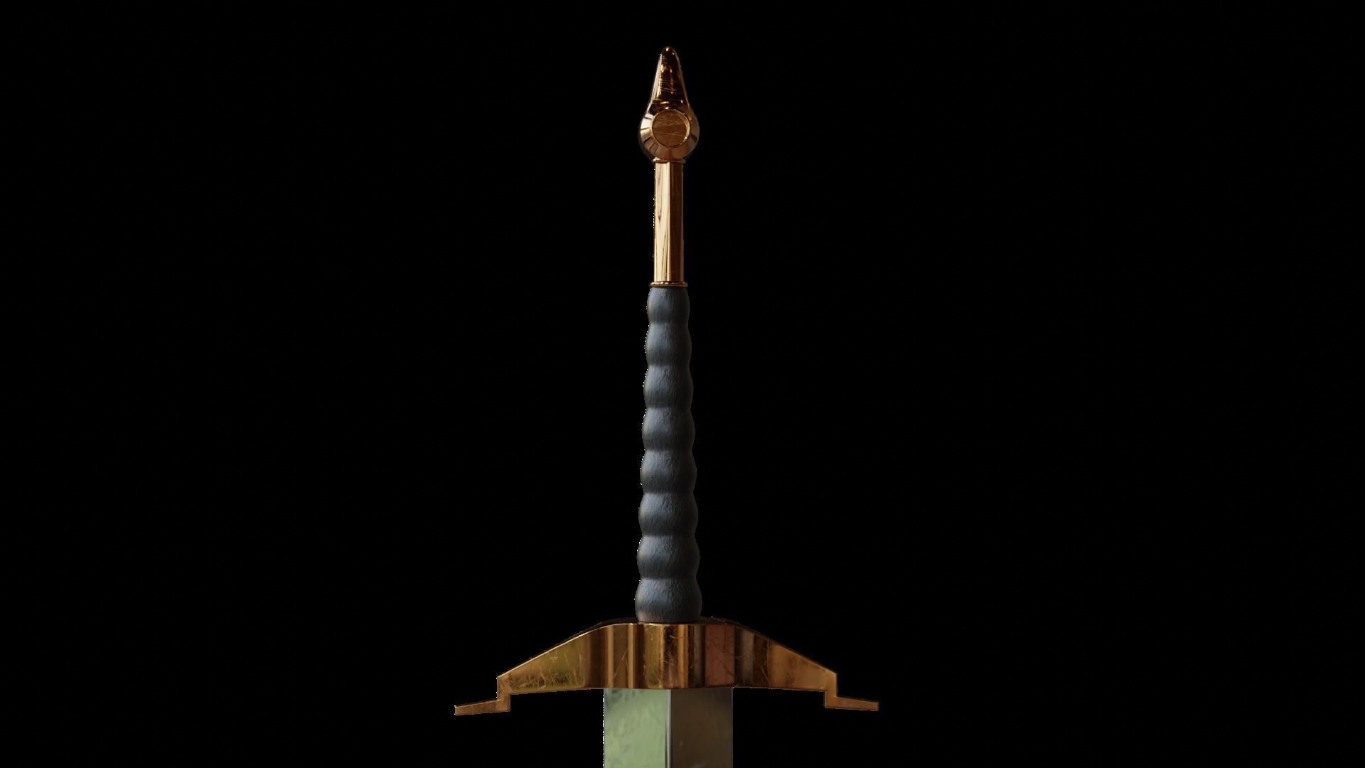 Sword War Sword Battle Medieval Sword 3D Model 3D model_1