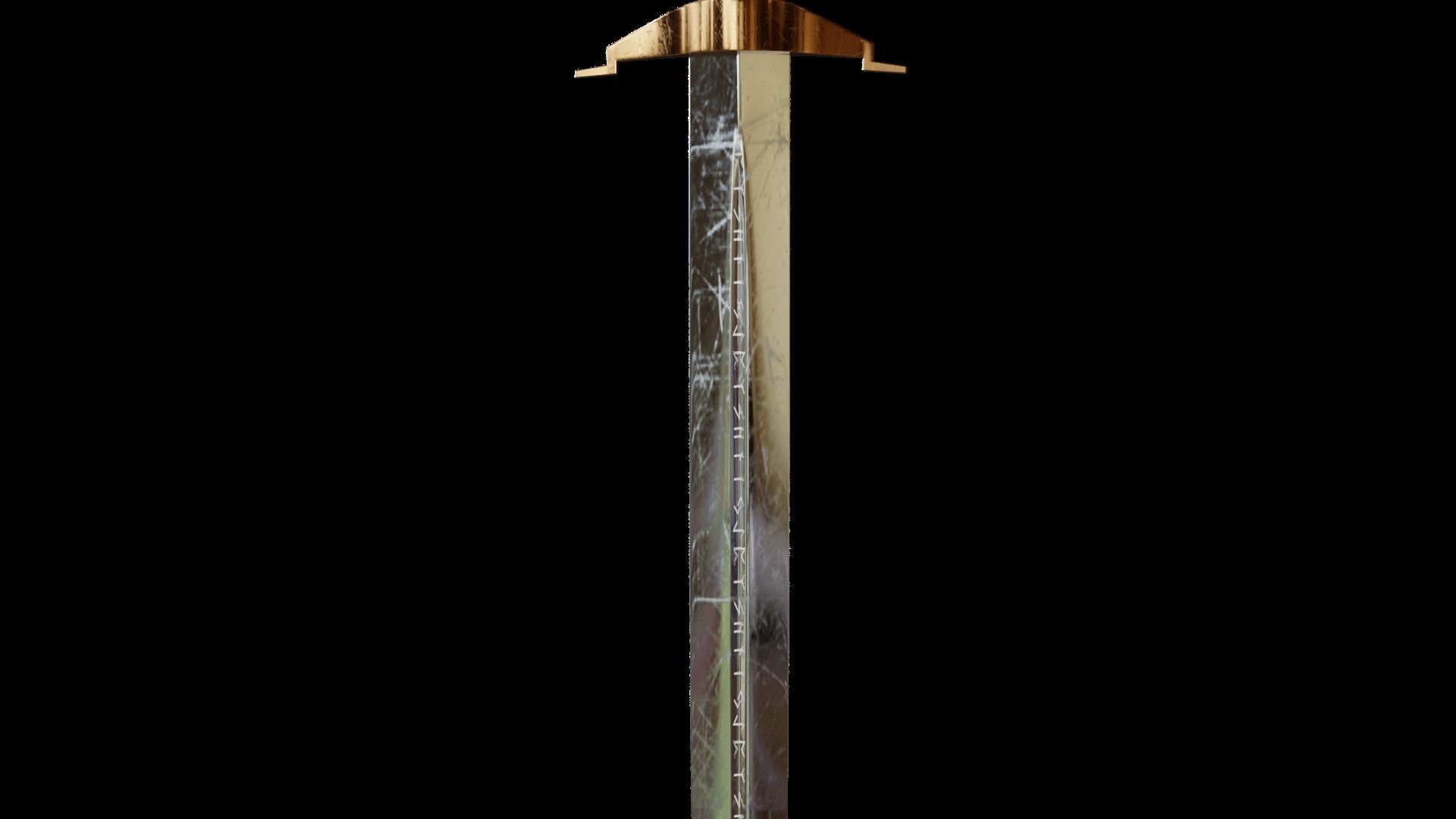 Sword War Sword Battle Medieval Sword 3D Model 3D model_4