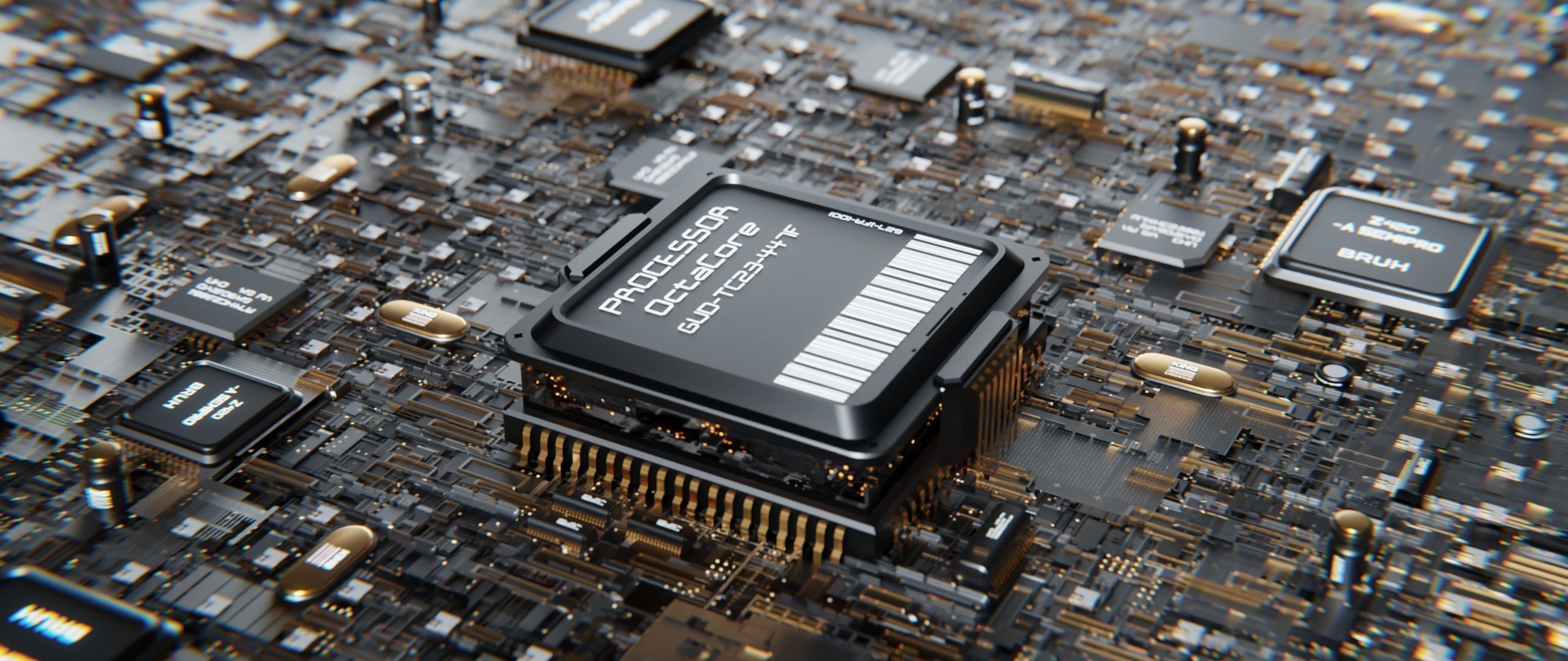 Motherboard 3d model HighPoly 3D model_4