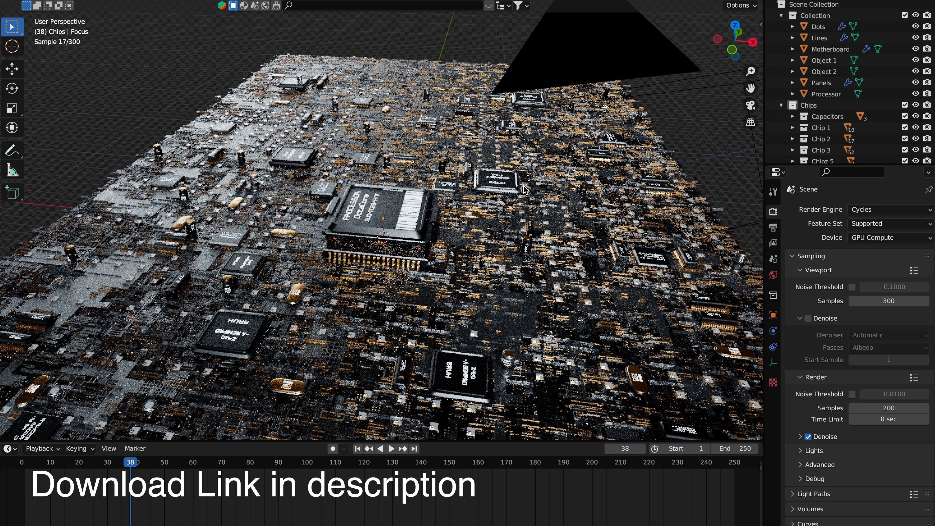 Motherboard 3d model HighPoly 3D model_7