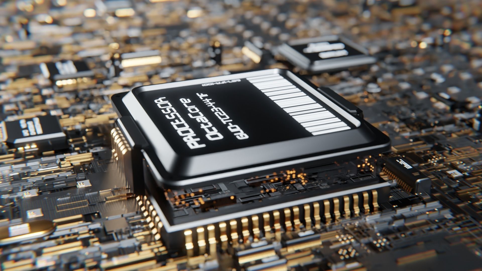 Motherboard 3d model HighPoly 3D model_3