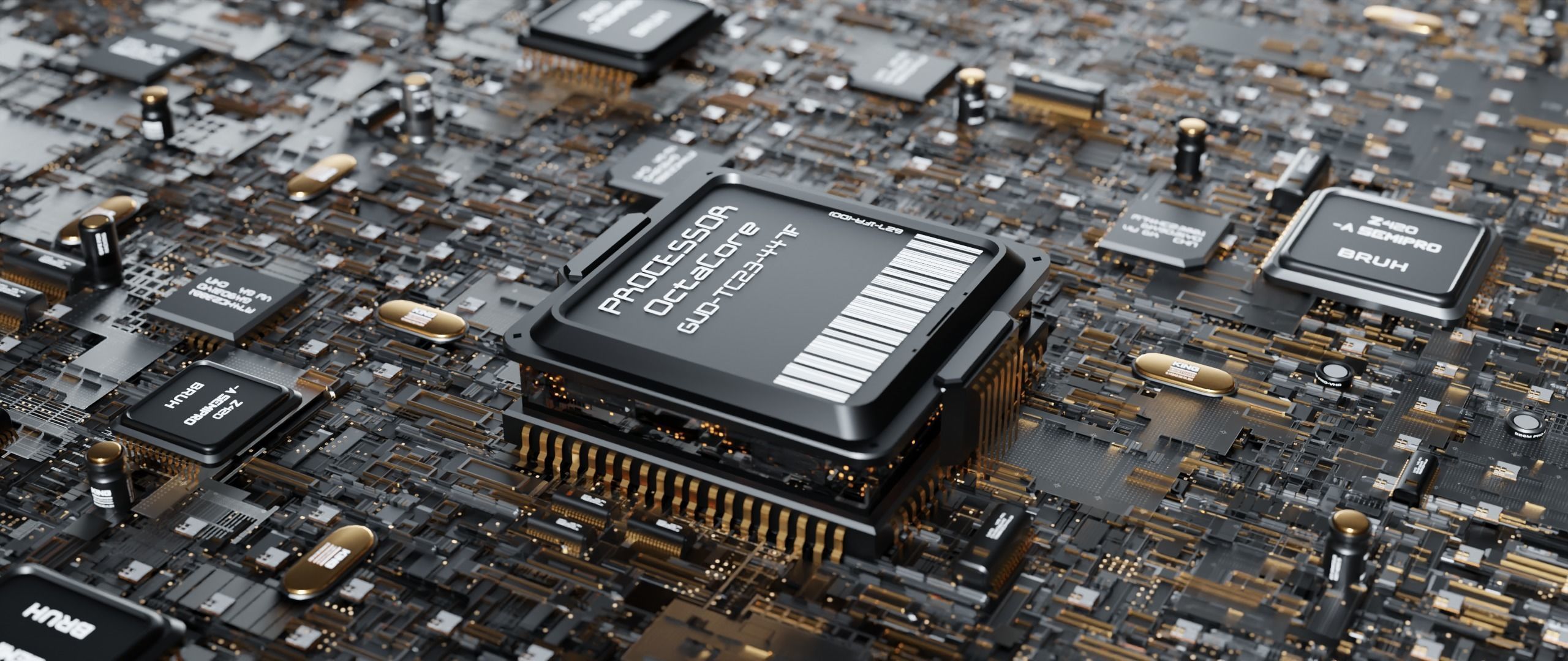 Motherboard 3d model HighPoly 3D model_5