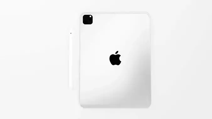 iPad Pro M2 realistic low poly 3d model 