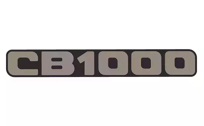 Honda CB 1000 emblem 3D model