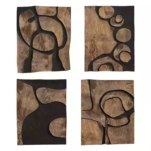 Wooden Wall Decoration by Fabian Ewert